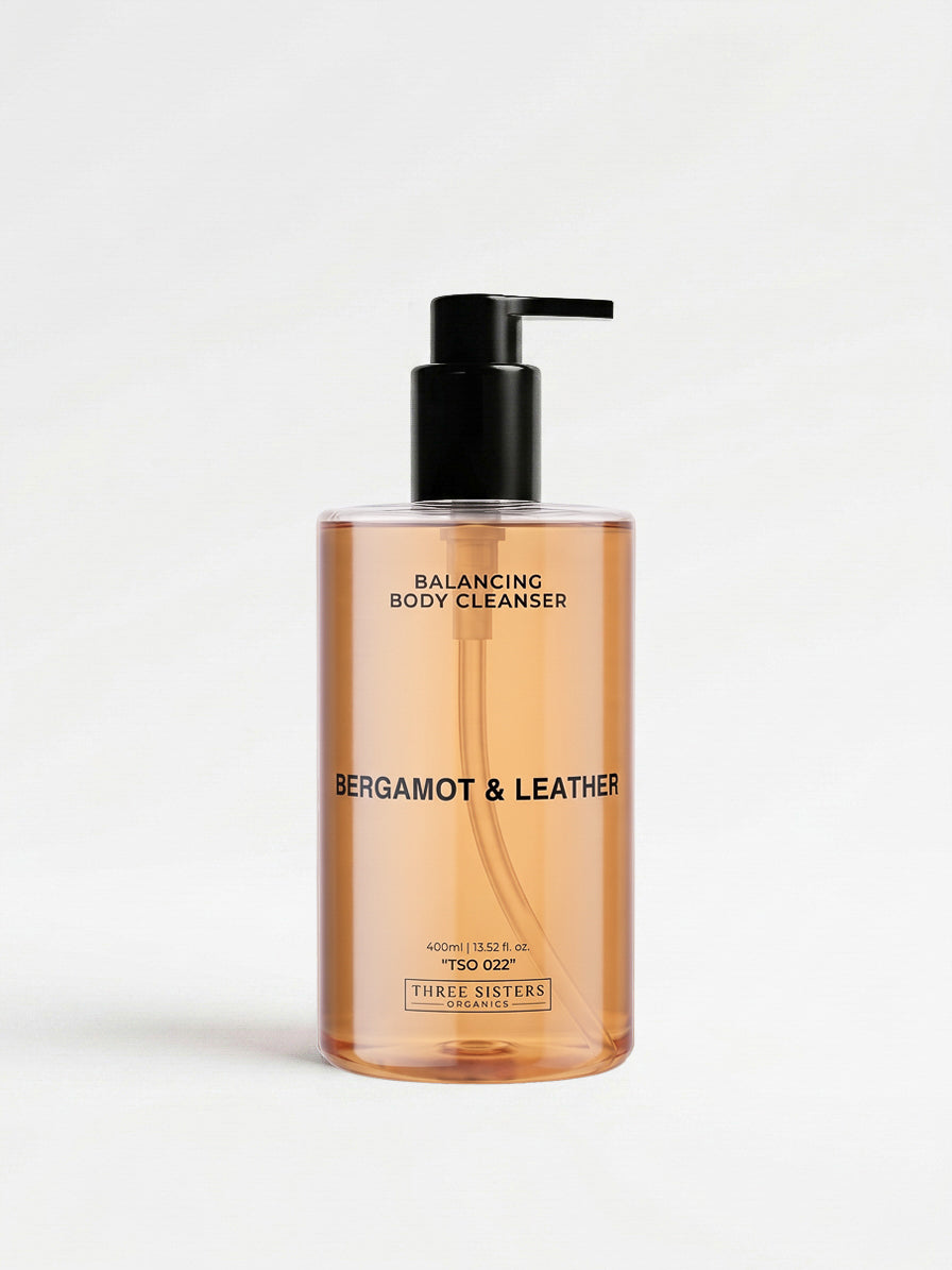 Bergamot & Leather Body Duo | Balancing Cleanser & Moisturiser | Kit