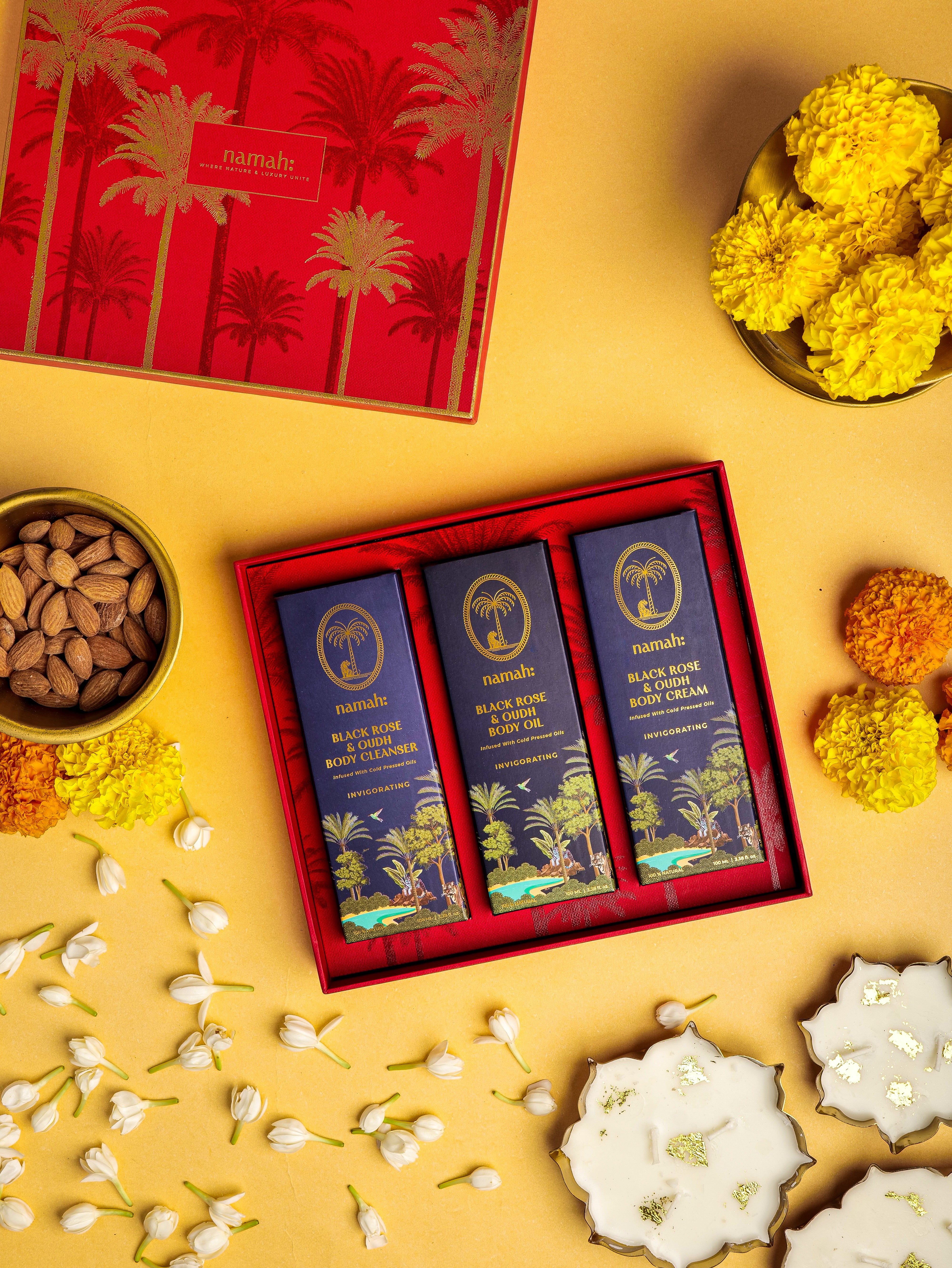 Namah: An Invigorating Awakening Festive Shot, Top View