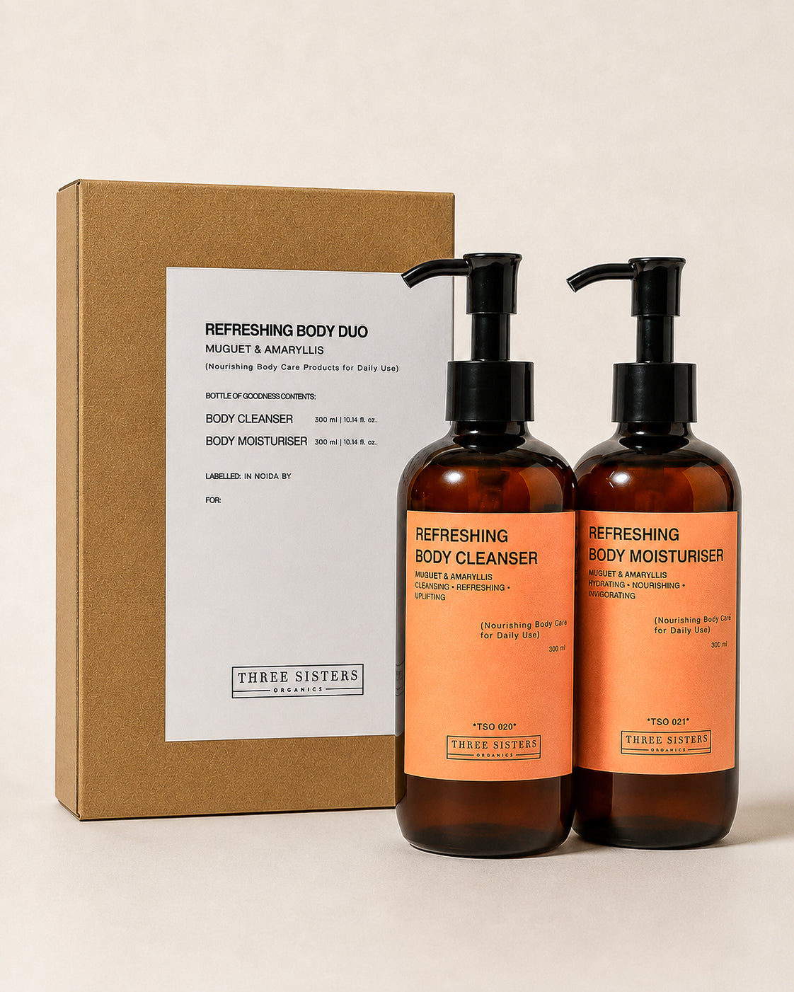 Refreshing Body Duo | Cleanser & Moisturiser | Kit