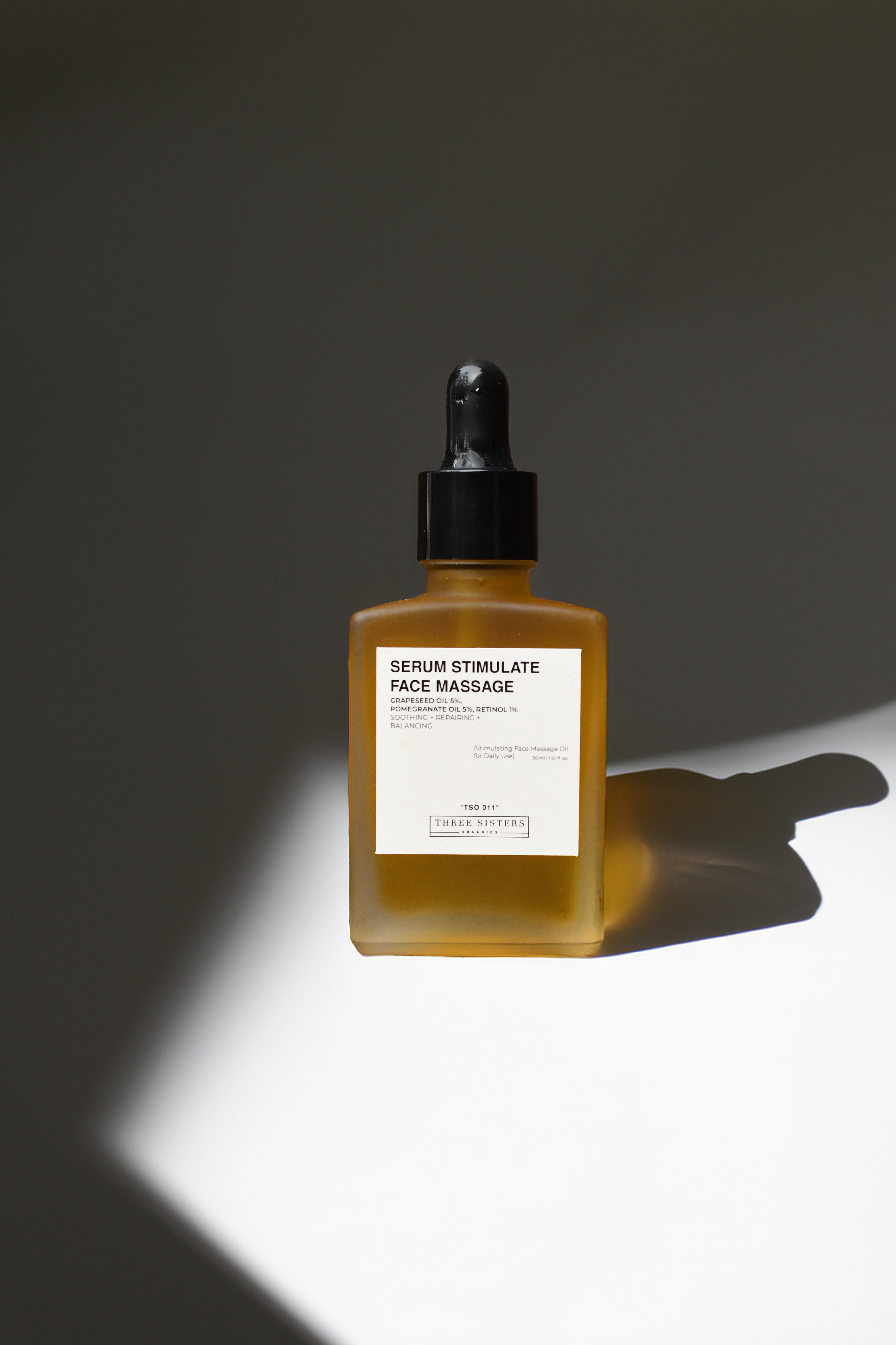 Serum Stimulate Face Massage, Night Repair Face Massage Oil, Front View,