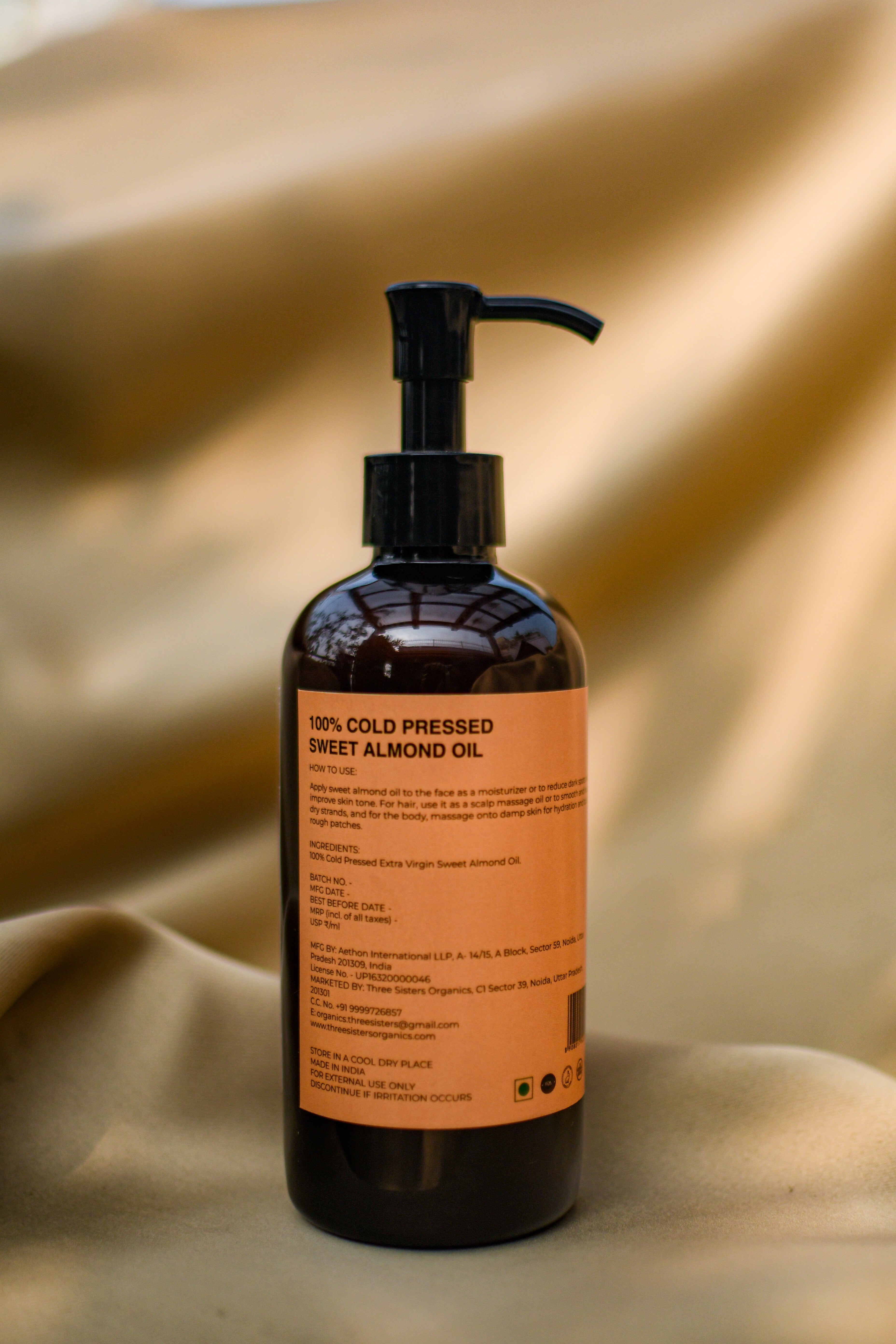 100% Cold Pressed Sweet Almond Oil