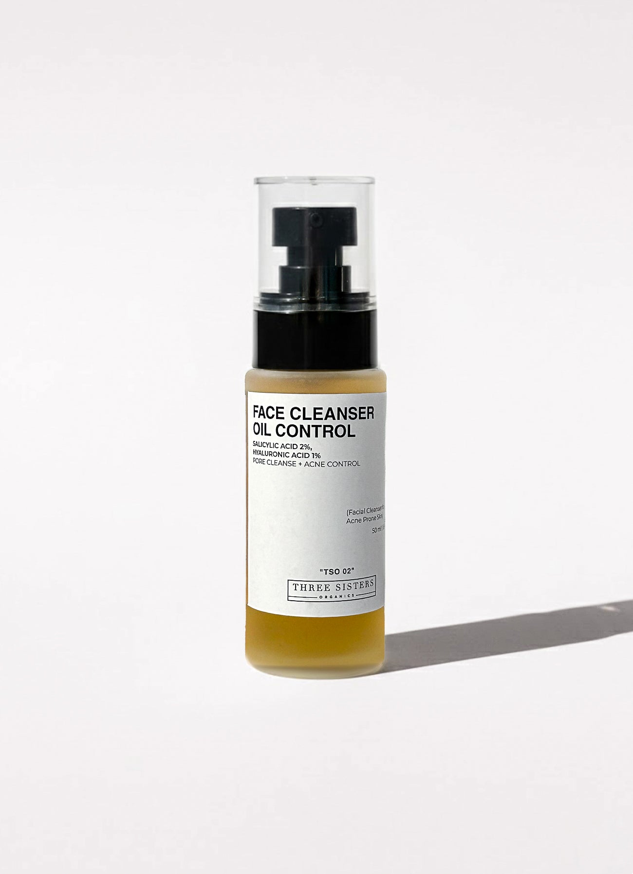 Face cleanser bottle labeled 'Oil Control' on a white background